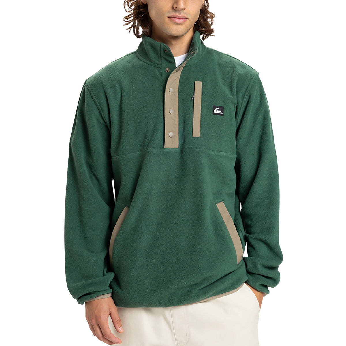 QUIKSILVER - NO DESTINATION HALF SNAP FLEECE