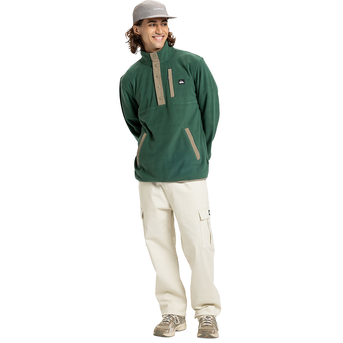 QUIKSILVER - NO DESTINATION HALF SNAP FLEECE