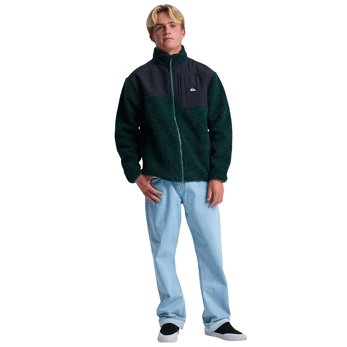 QUIKSILVER - SHALLOW WATER FULL ZIP SHERPA JACKET