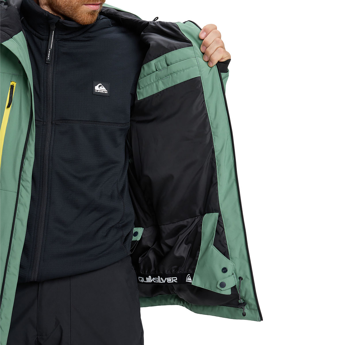 QUIKSILVER - SYCAMORE SOLID 20K TECHNICAL JACKET QUIKSILVER - SYCAMORE SOLID 20K TECHNICAL JACKET