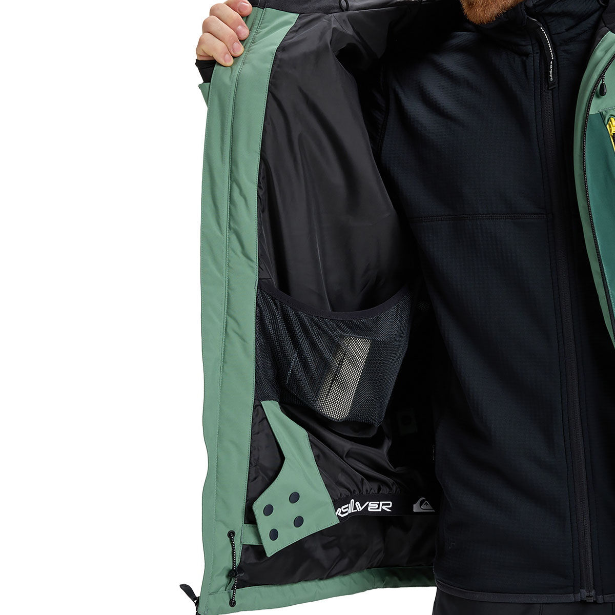 QUIKSILVER - SYCAMORE SOLID 20K TECHNICAL JACKET QUIKSILVER - SYCAMORE SOLID 20K TECHNICAL JACKET