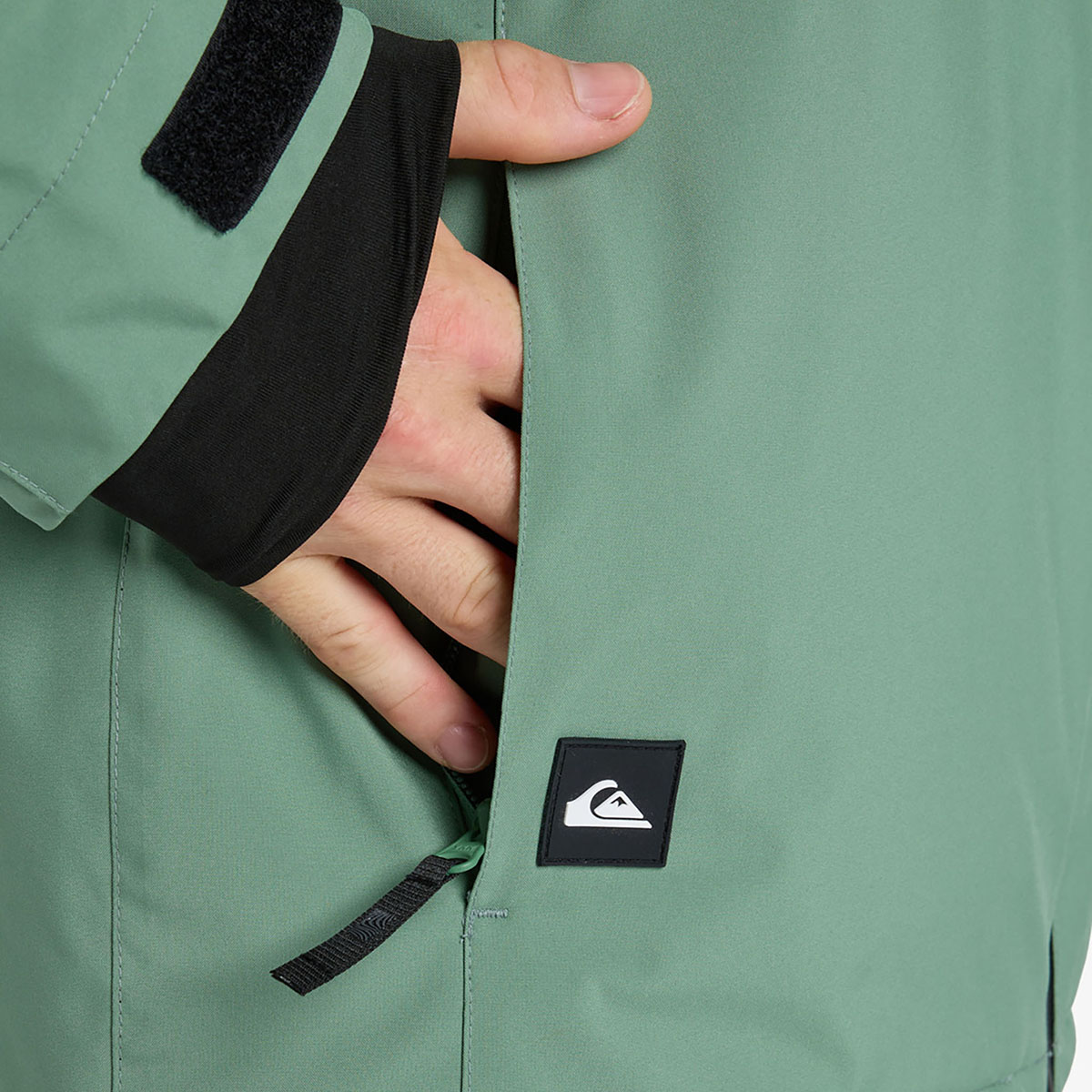 QUIKSILVER - SYCAMORE SOLID 20K TECHNICAL JACKET QUIKSILVER - SYCAMORE SOLID 20K TECHNICAL JACKET