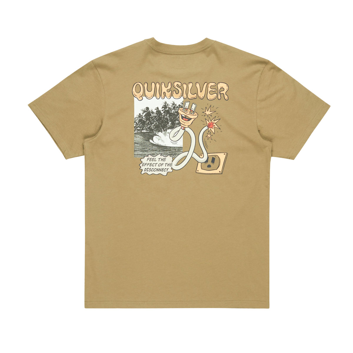 QUIKSILVER - EV DISCONNECT EFFECTS T-SHIRT
