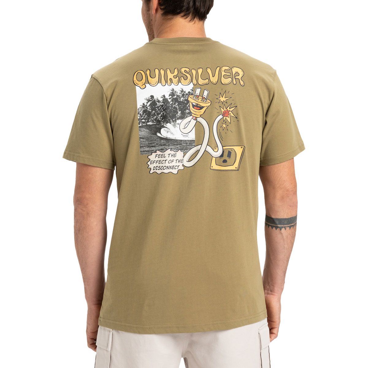 QUIKSILVER - EV DISCONNECT EFFECTS T-SHIRT