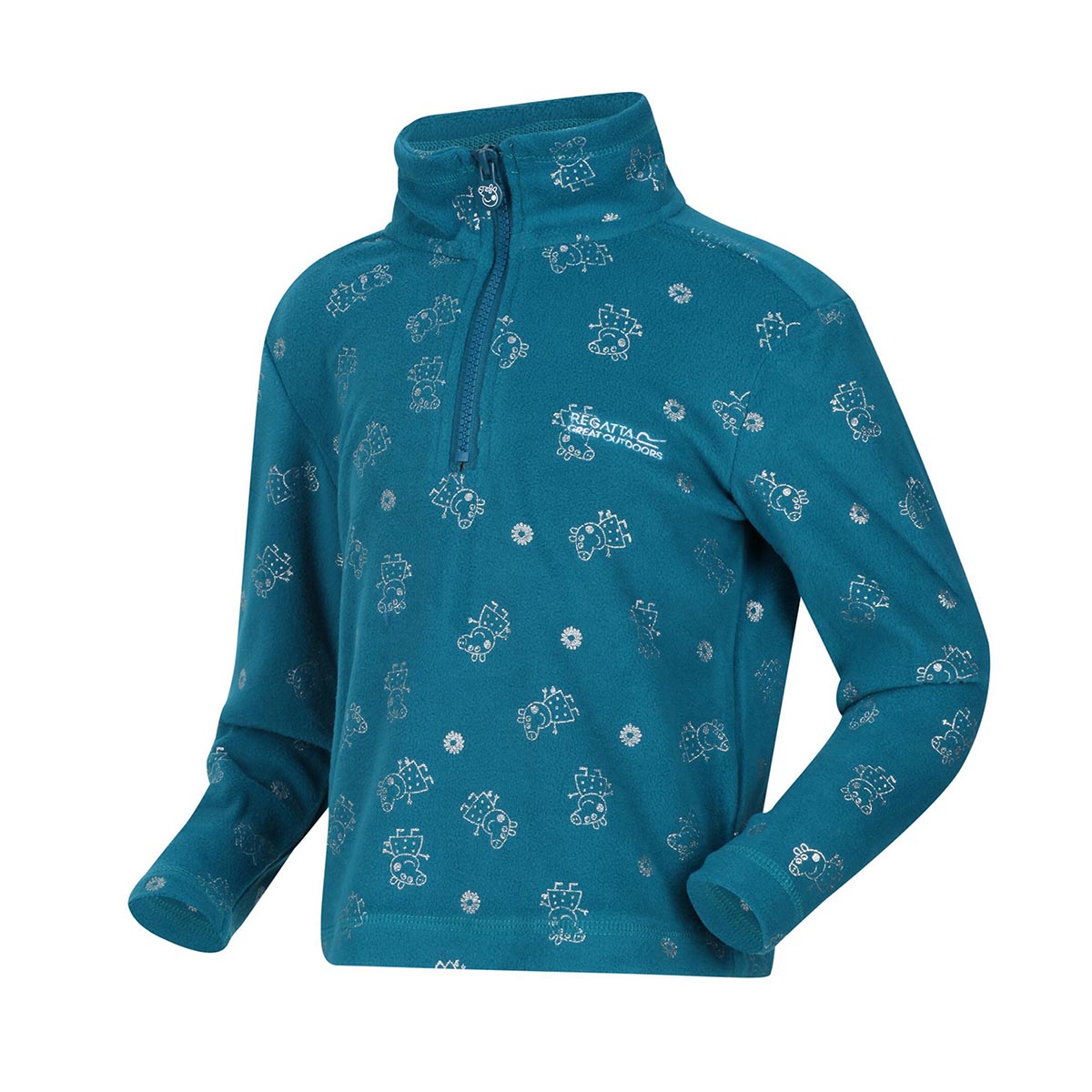 REGATTA - PEPPA PIG PRINTED HALF ZIP FLEECE