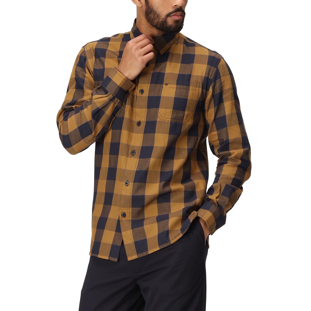 REGATTA - LANCE LONG SLEEVED CHECKED SHIRT