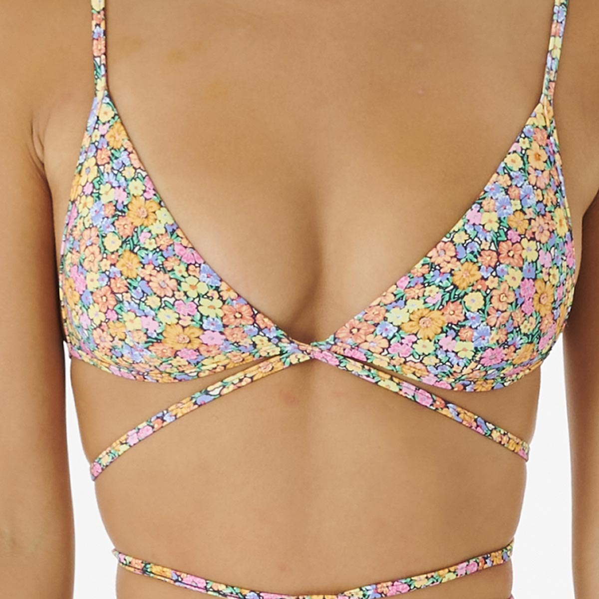 RIP CURL - AFTERGLOW FLORAL WRAP TRI TOP