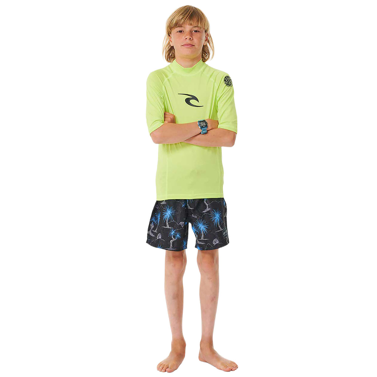 RIP CURL - BRAND WAVE UPF S/S-BOY