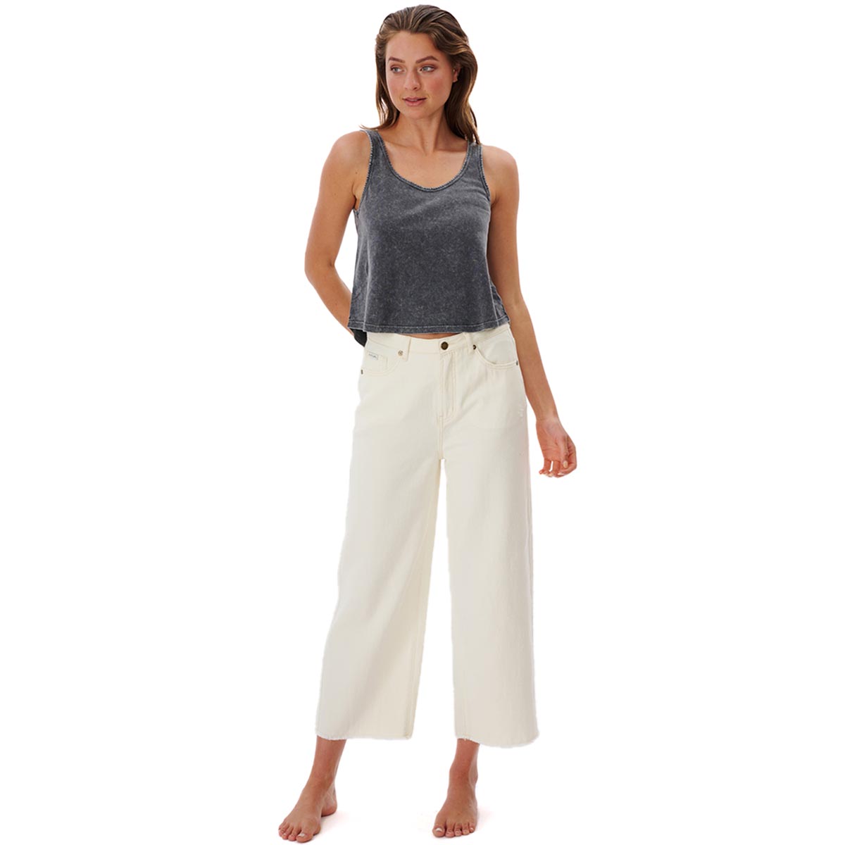 RIP CURL - SPARROWS CROP WIDE LEG DENIM