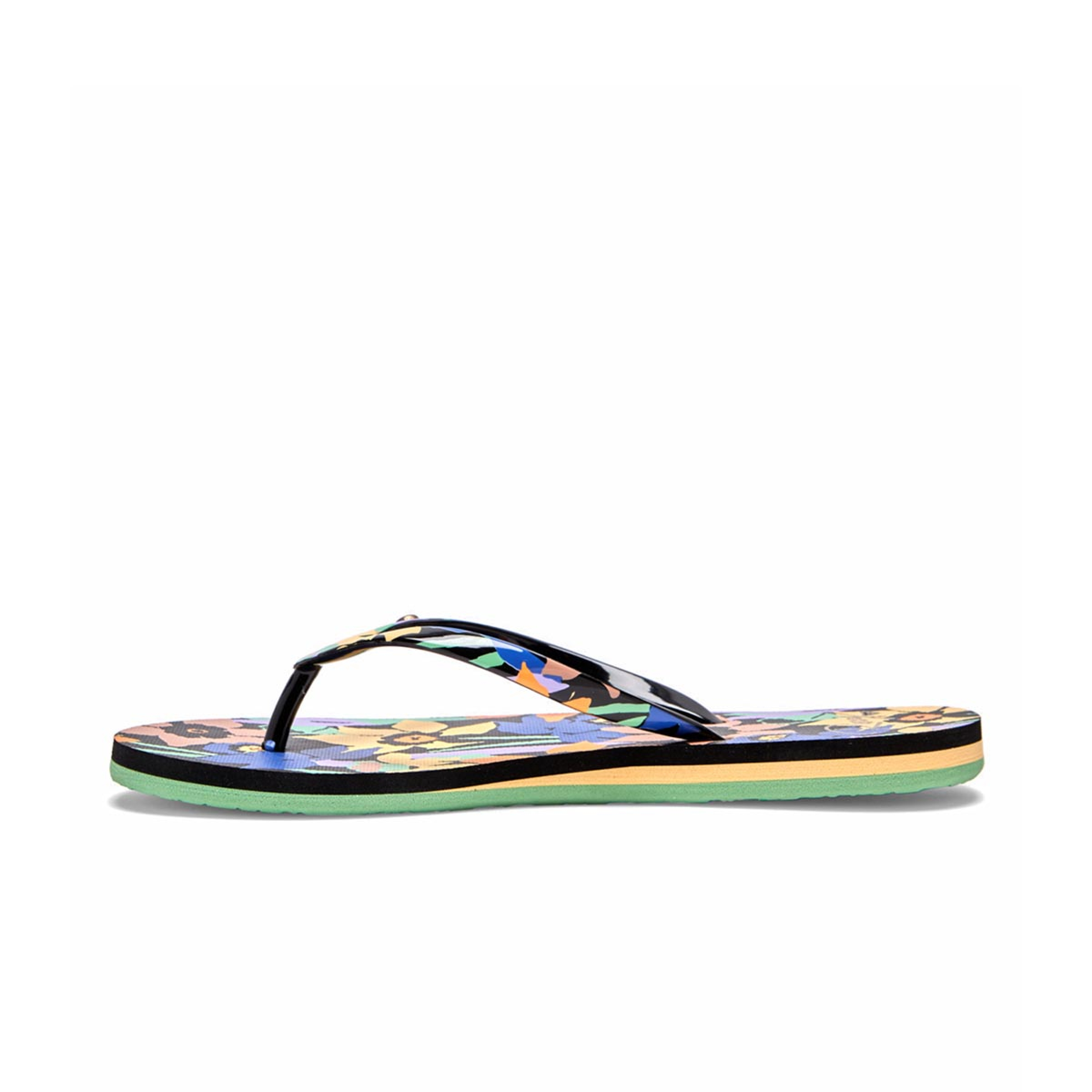 Roxy Portofino Sandali Donna - Tpu Morbido Con Plantare In Gomma, Nero Multicolore, 41 EU
