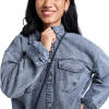 ROXY - TIDAL MOON DENIM LONGSLEEVE MINI SHIRTDRESS