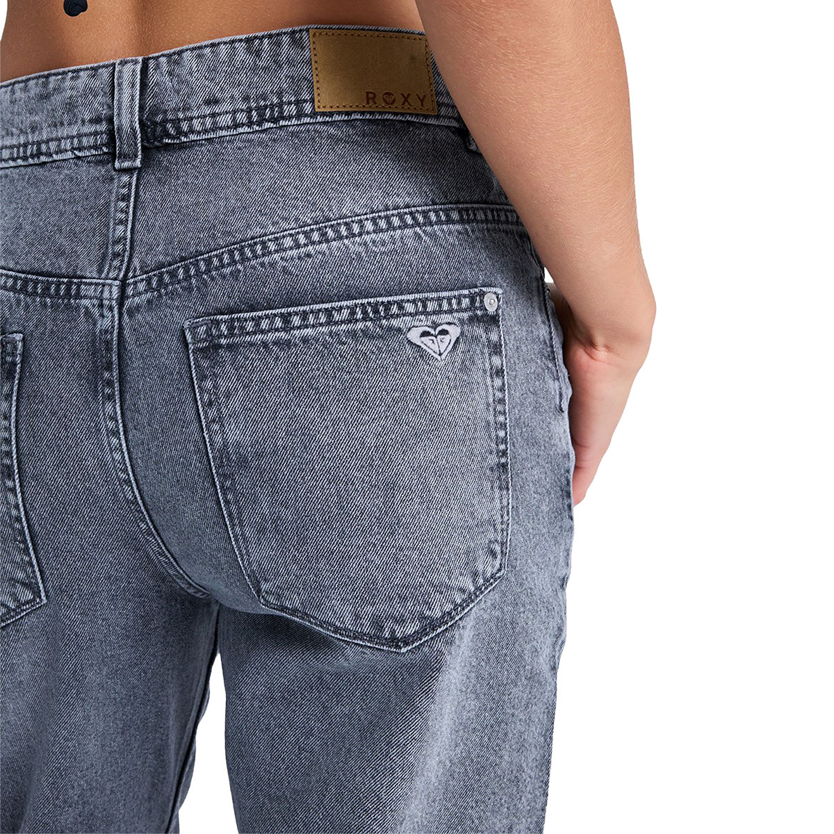ROXY - PATTI STRAIGHT MID GREY JEANS