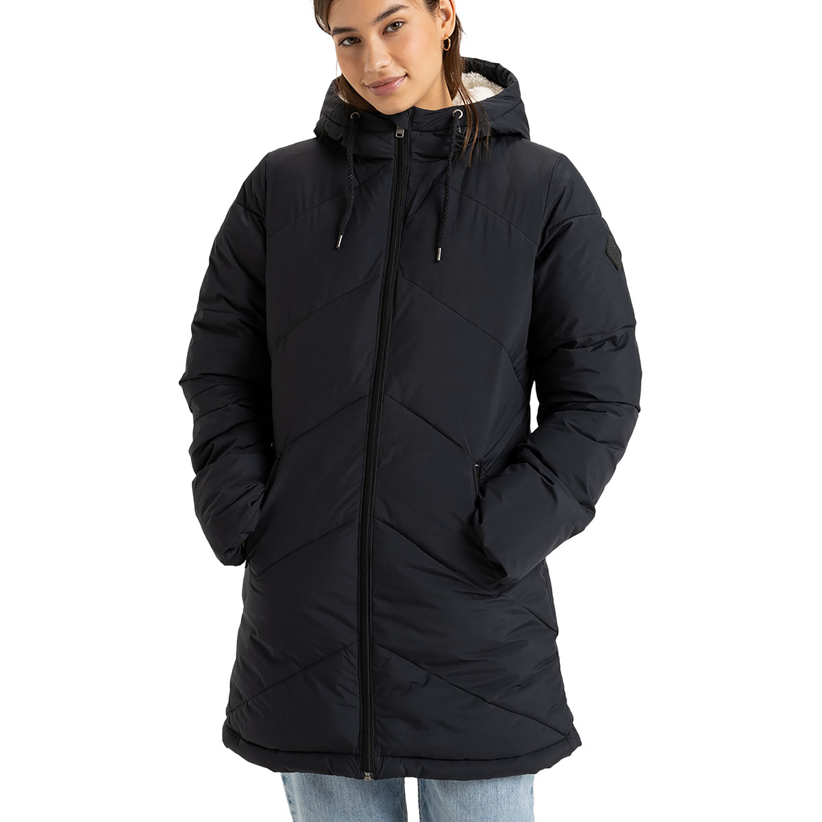 ROXY - BETTER WEATHER LONG HOODED PUFFA JACKET ROXY - BETTER WEATHER LONG HOODED PUFFA JACKET