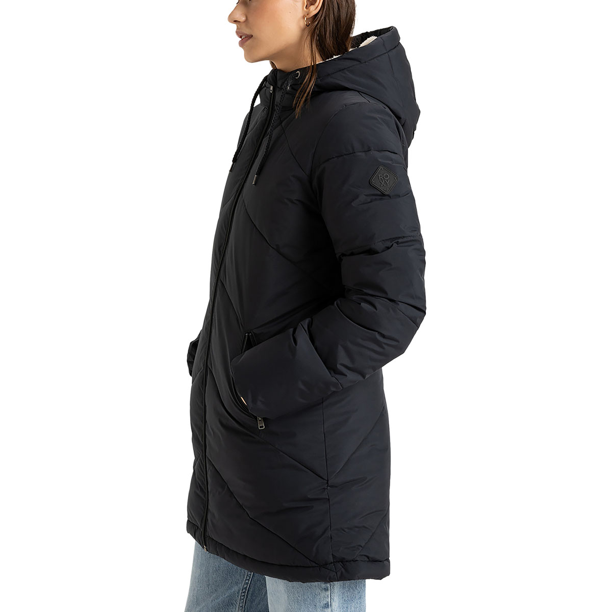 ROXY - BETTER WEATHER LONG HOODED PUFFA JACKET ROXY - BETTER WEATHER LONG HOODED PUFFA JACKET