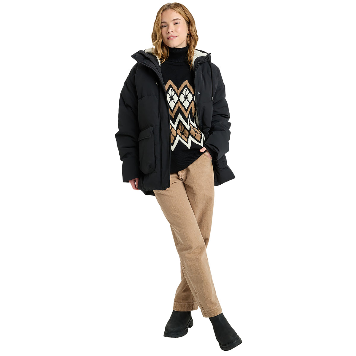 ROXY - SEASIDE MEMORIES HOODED COAT JACKET ROXY - SEASIDE MEMORIES HOODED COAT JACKET