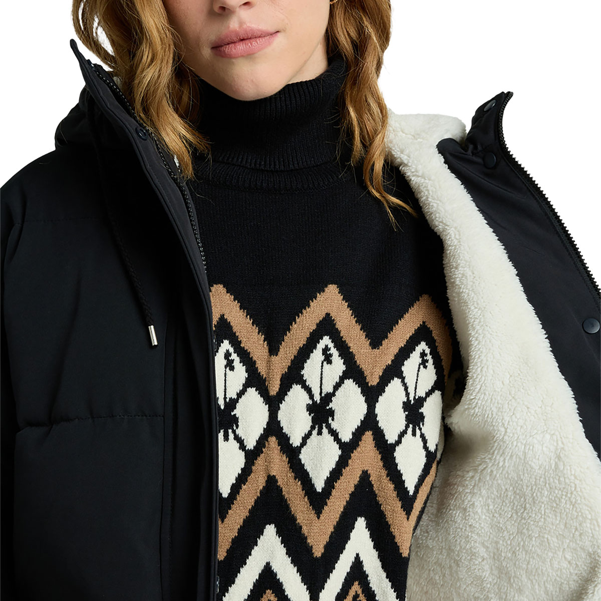 ROXY - SEASIDE MEMORIES HOODED COAT JACKET ROXY - SEASIDE MEMORIES HOODED COAT JACKET