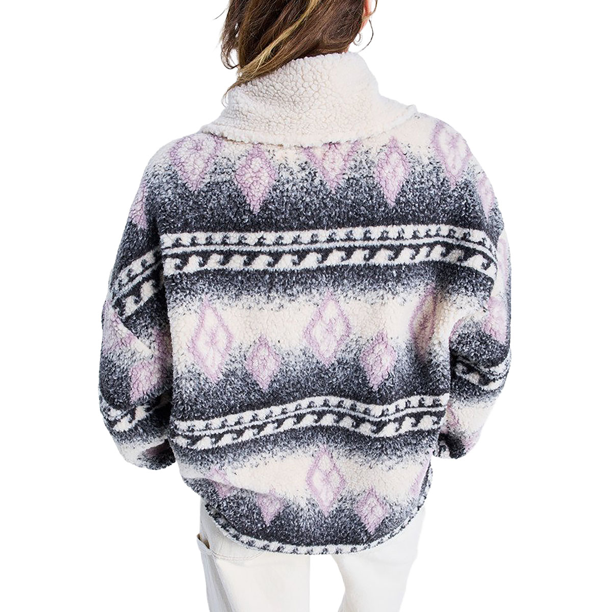 ROXY - FEELS LIKE WINTER OVERSIZED SHERPA FULL ZIP JACKET