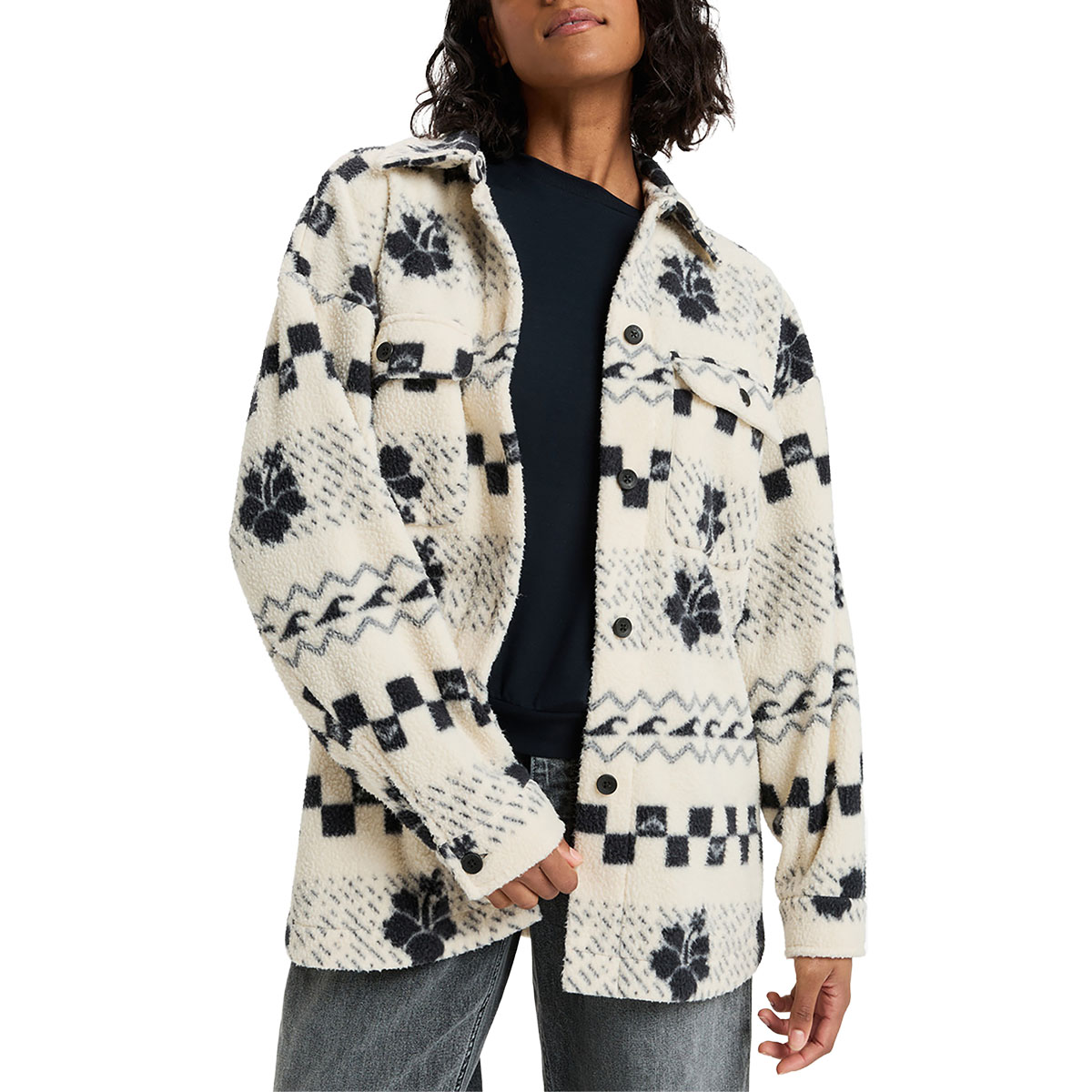ROXY - MORNING CRUSH FLEECE SHACKET
