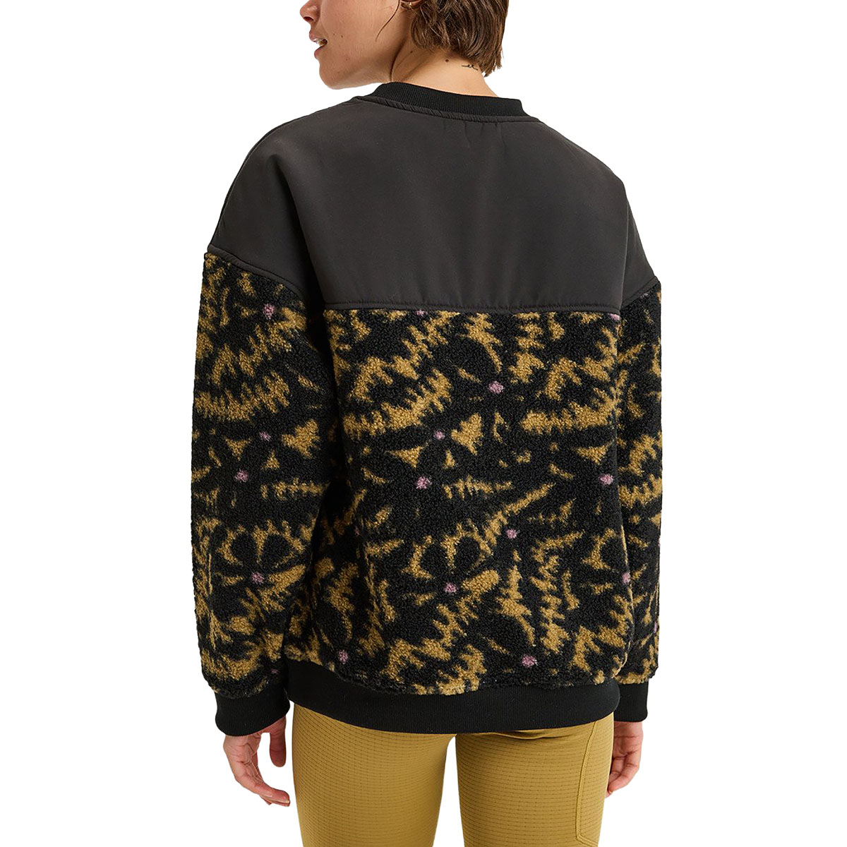 ROXY - WAVES OF WARMTH LAYERED CREW FLEECE