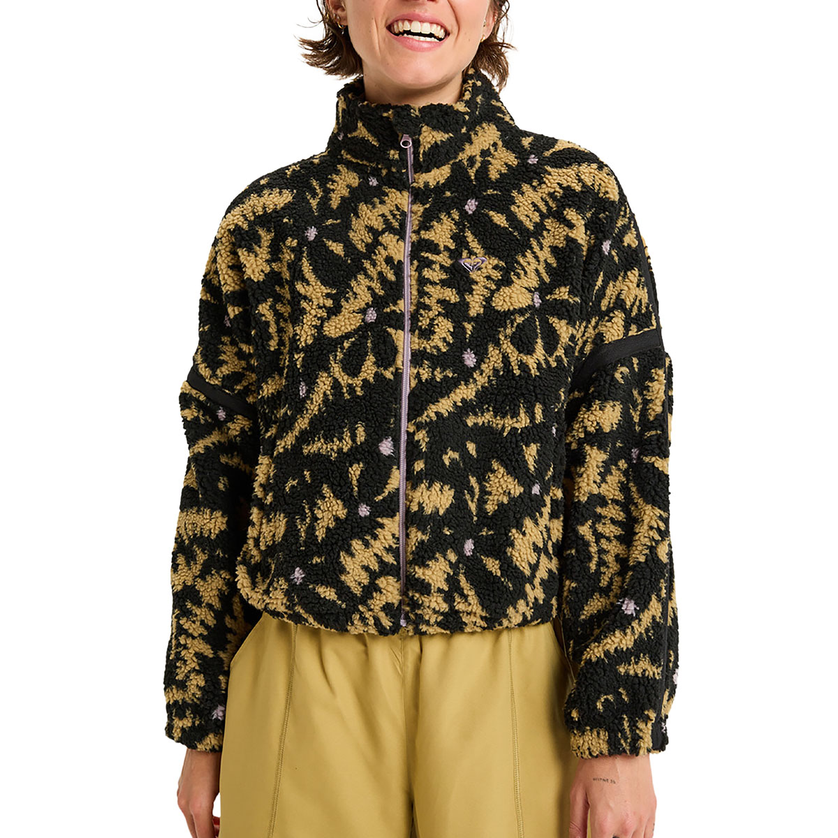 ROXY - BOUNDLESS SPIRIT ZIPPERED SHERPA JACKET
