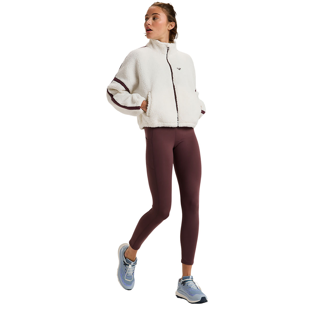 ROXY - BOUNDLESS SPIRIT ZIPPERED SHERPA JACKET