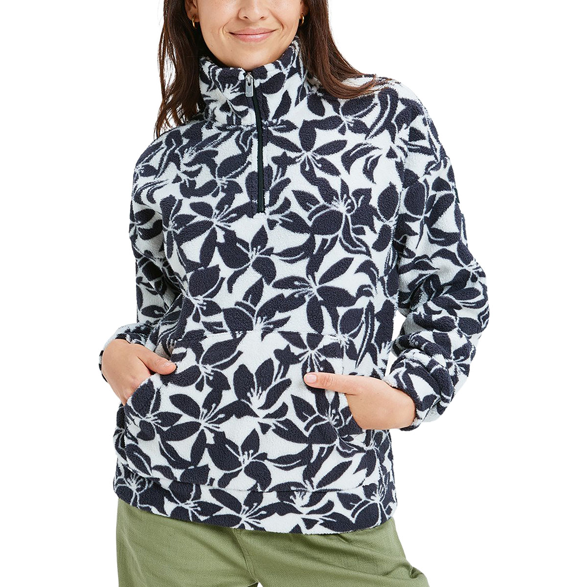 ROXY - LIVE OUT LOUD HALF ZIP FLEECE