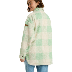 ROXY - OVER AND ABOVE CHECK PALID POLAR FLEECE SHIRT ROXY - OVER AND ABOVE CHECK PALID POLAR FLEECE SHIRT