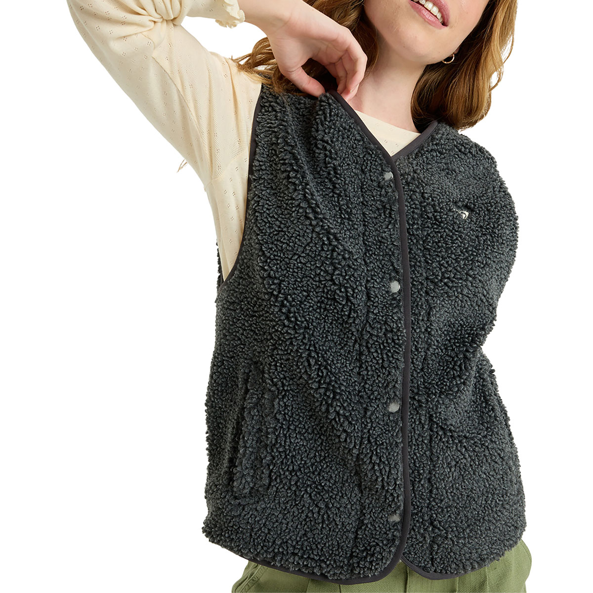 ROXY - ICONIC TOWN SHERPA POLAR FLEECE VEST