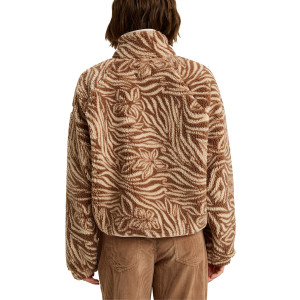 ROXY - BLURRY CLOUD PRINT FULL-ZIP RELAXED FLEECE ROXY - BLURRY CLOUD PRINT FULL-ZIP RELAXED FLEECE