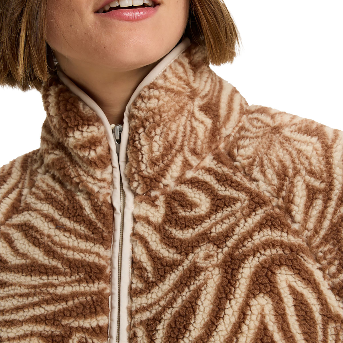 ROXY - BLURRY CLOUD PRINT FULL-ZIP RELAXED FLEECE