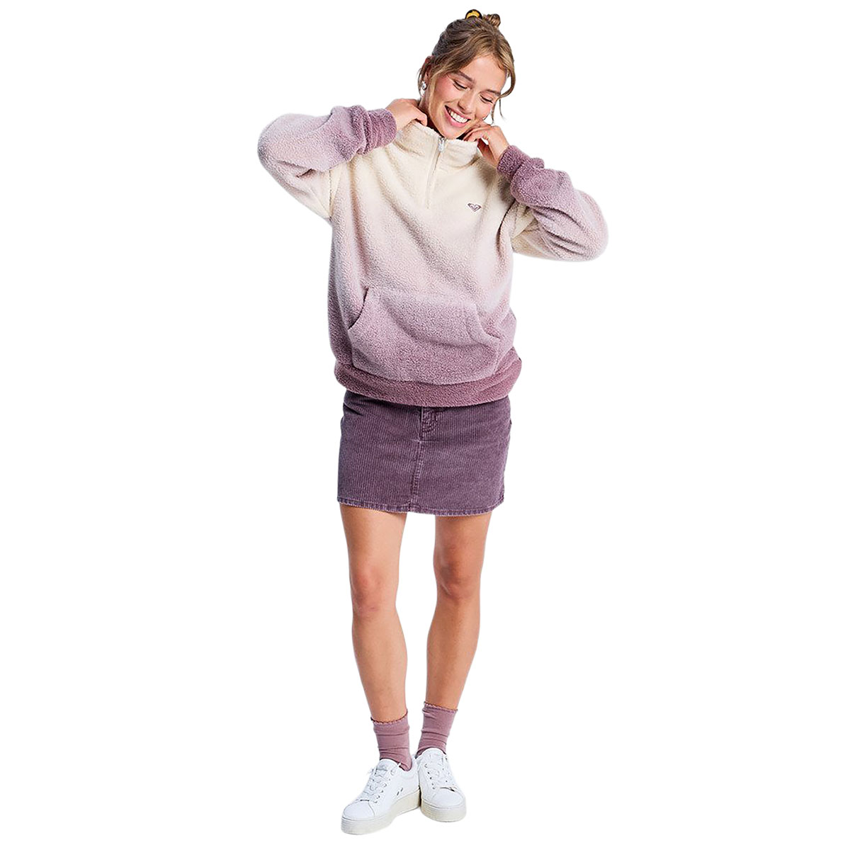 ROXY - LIVE OUT LOUD HALF-ZIP GRADIENT FLEECE ROXY - LIVE OUT LOUD HALF-ZIP GRADIENT FLEECE