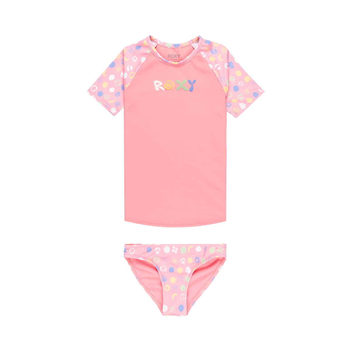 ROXY - DOT SHORT SLEEVES RASHGUARD SET (2-7 YEARS)