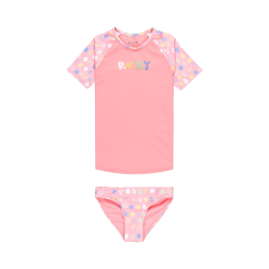 ROXY - DOT SHORT SLEEVES RASHGUARD SET (2-7 YEARS)