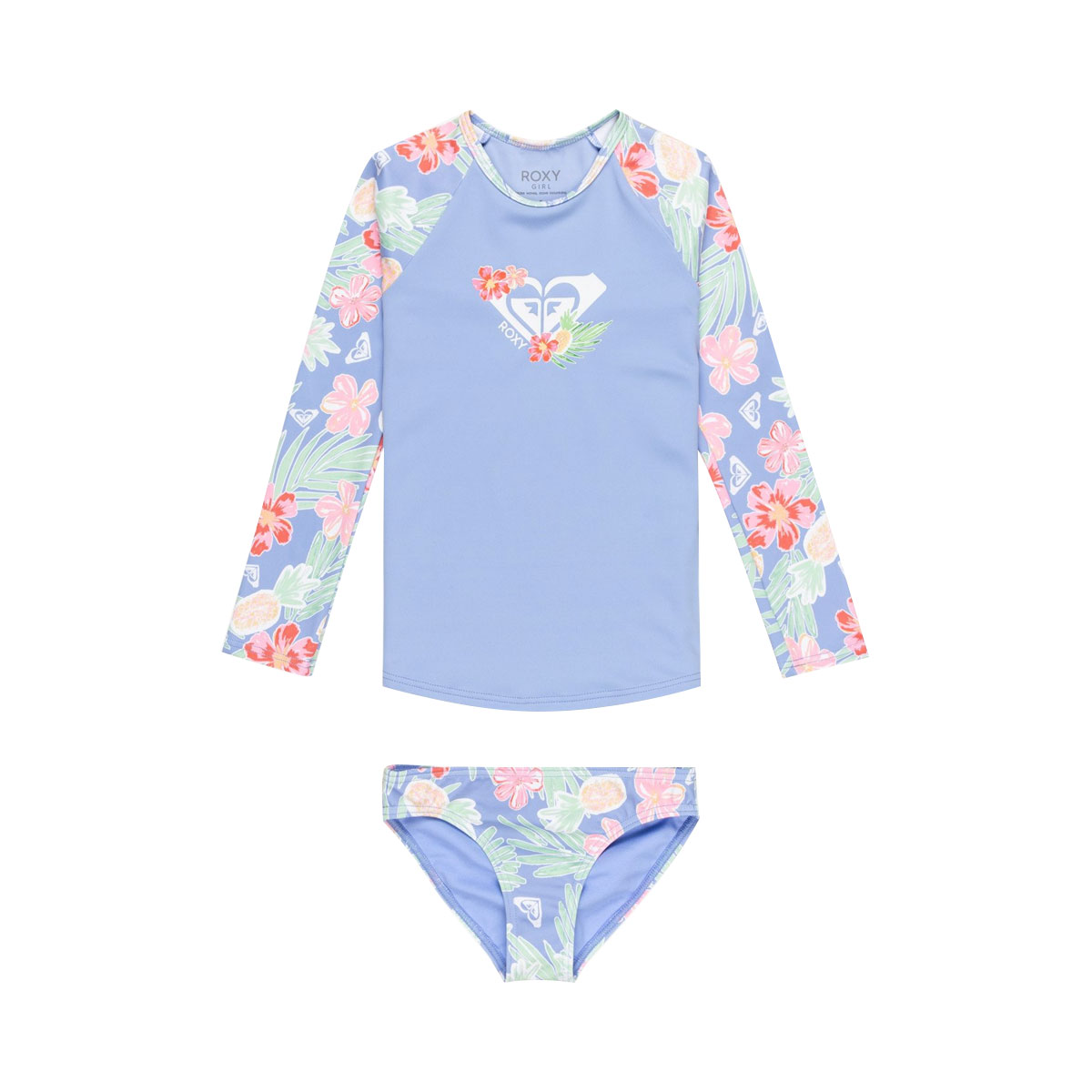 ROXY - TROPICAL STORY LONG SLEEVES RASHGUARD SET (2-7 YEARS)