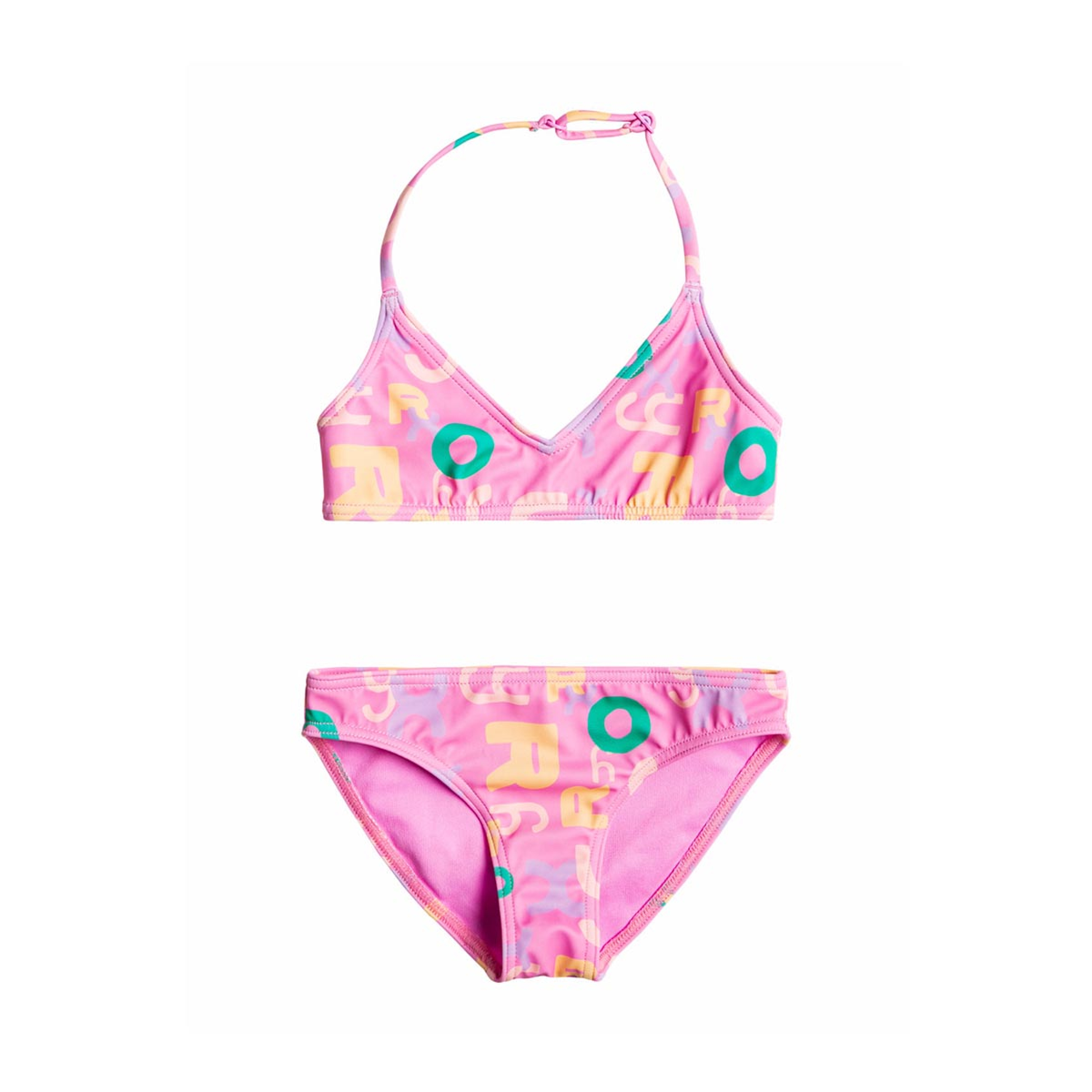 Bikini Arena Meryl Jr A Triangolo Per Bambine - Costume Con Protezione UV UPF 50+ E Tessuto Resistente Al Cloro - Foto 6
