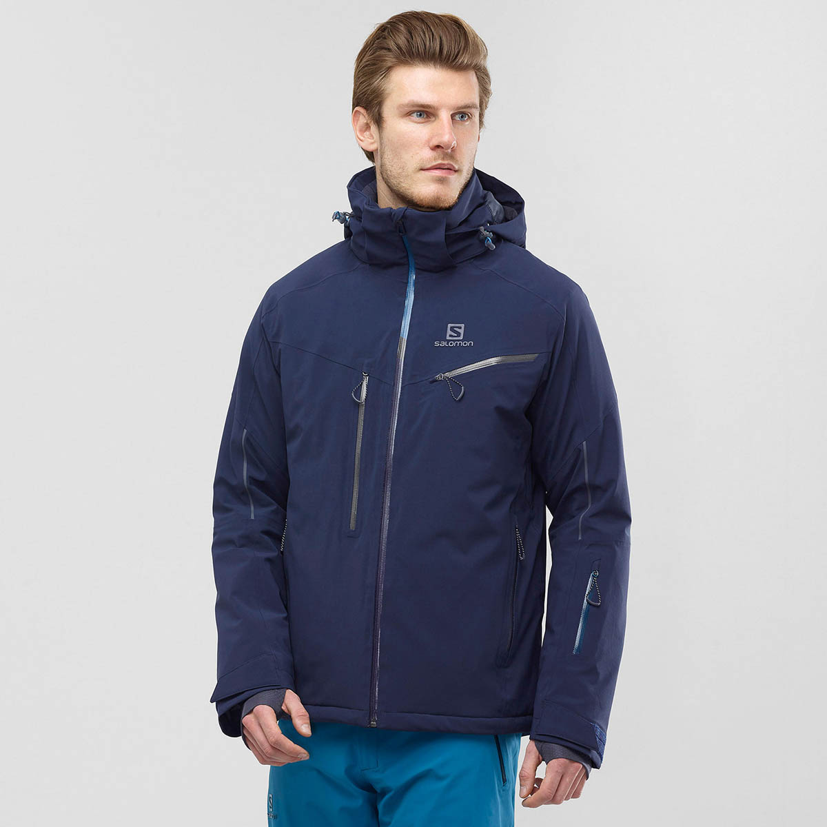 SALOMON - ALPINE SKIING MEN ICESPEED JKT M NIGHT SKY/NIGHT SKY ΜΠΟΥΦΑΝ ΑΝΔΡΙΚΟ