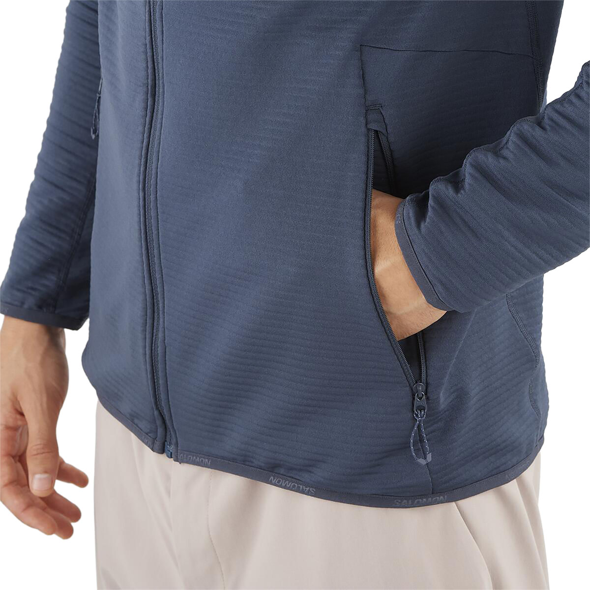 SALOMON - ESSENTIAL LIGHTWARM FULL ZIP JACKET
