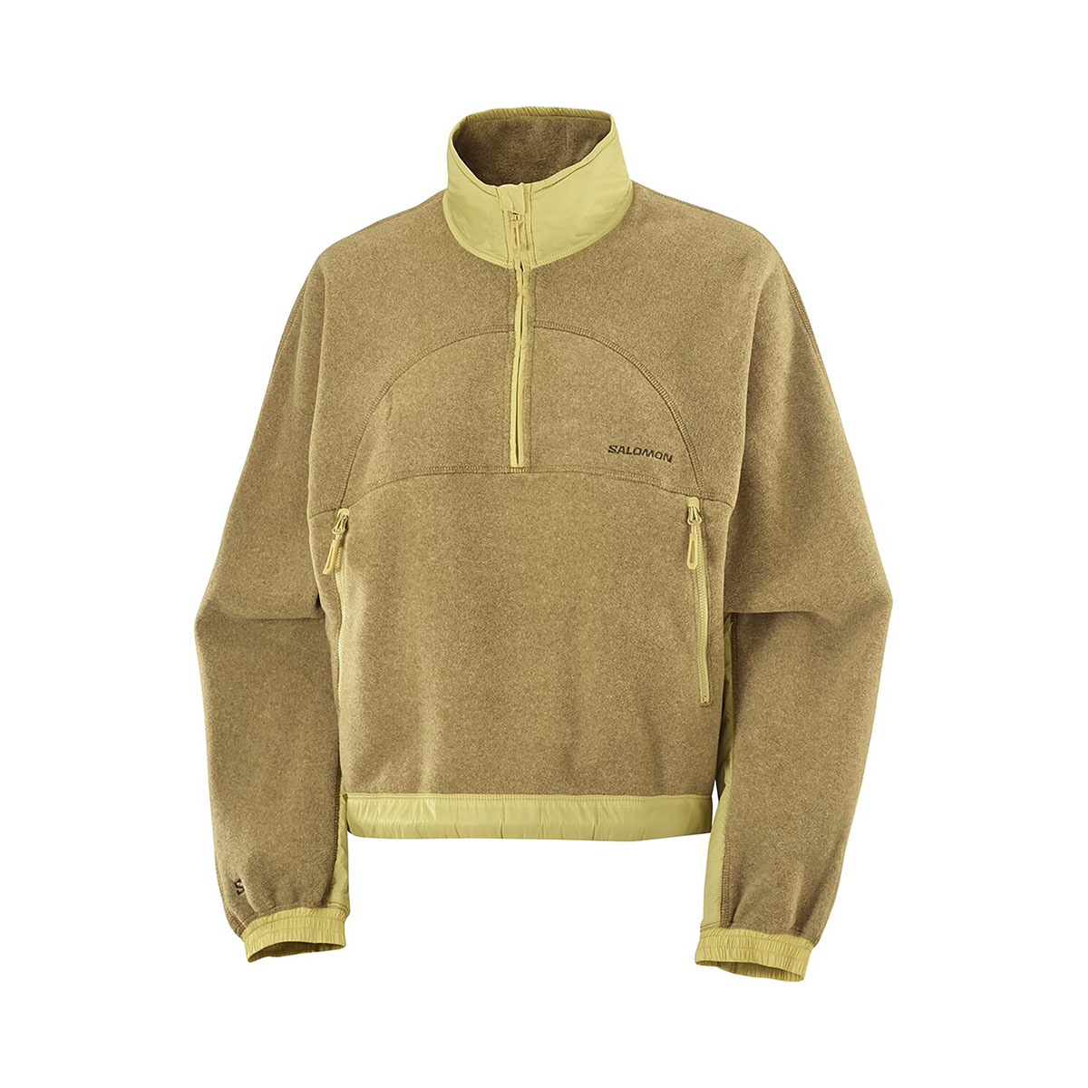 SALOMON - CHROMA FLEECE CROP HALF ZIP SHIRT