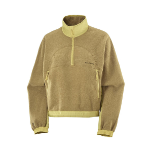 SALOMON - CHROMA FLEECE CROP HALF ZIP SHIRT