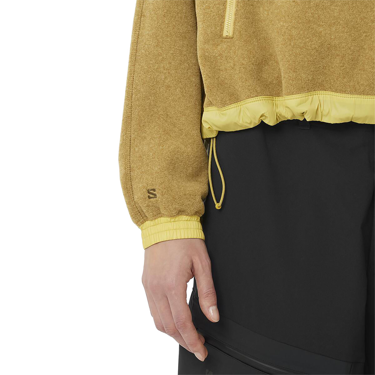 SALOMON - CHROMA FLEECE CROP HALF ZIP SHIRT