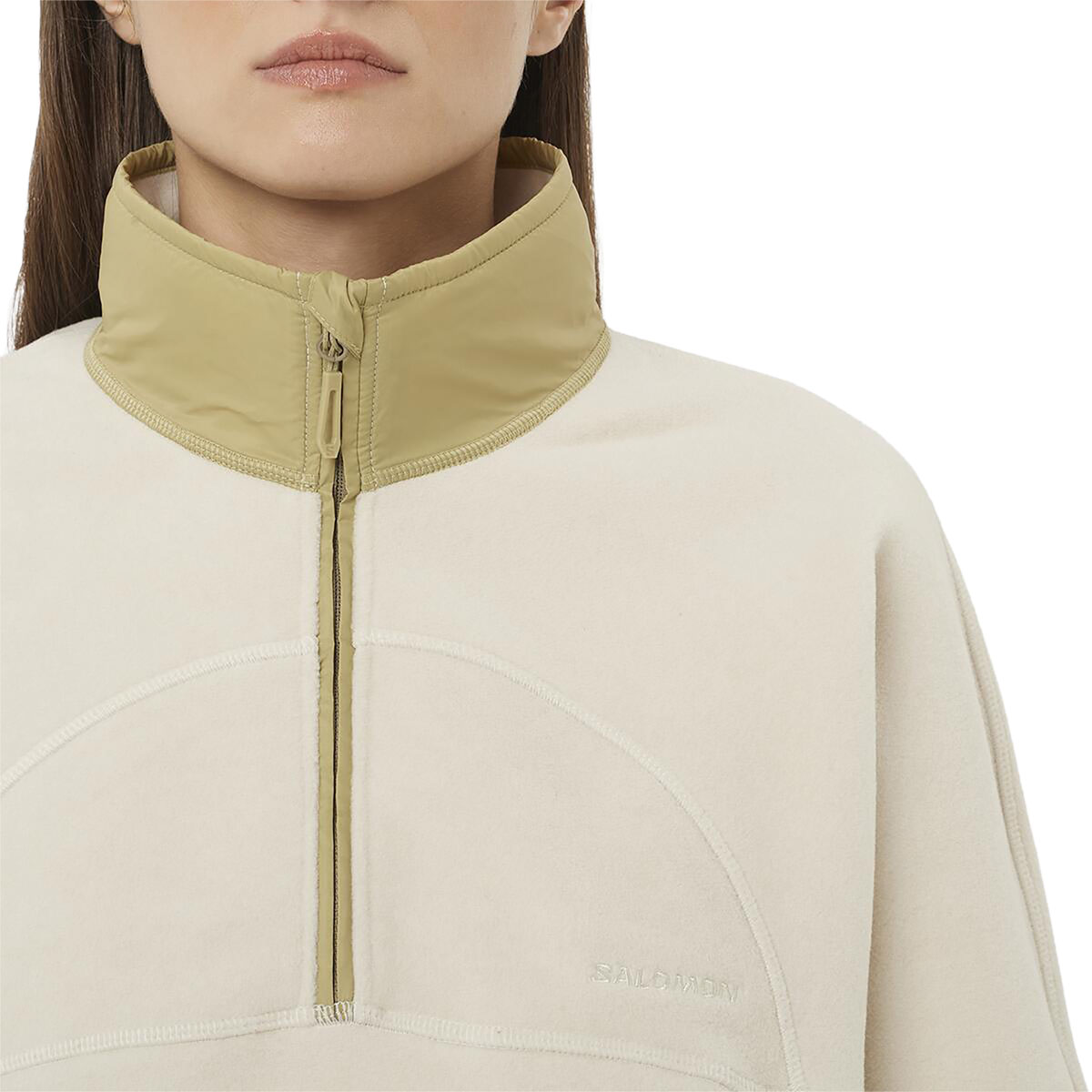 SALOMON - CHROMA FLEECE CROP HALF ZIP SHIRT