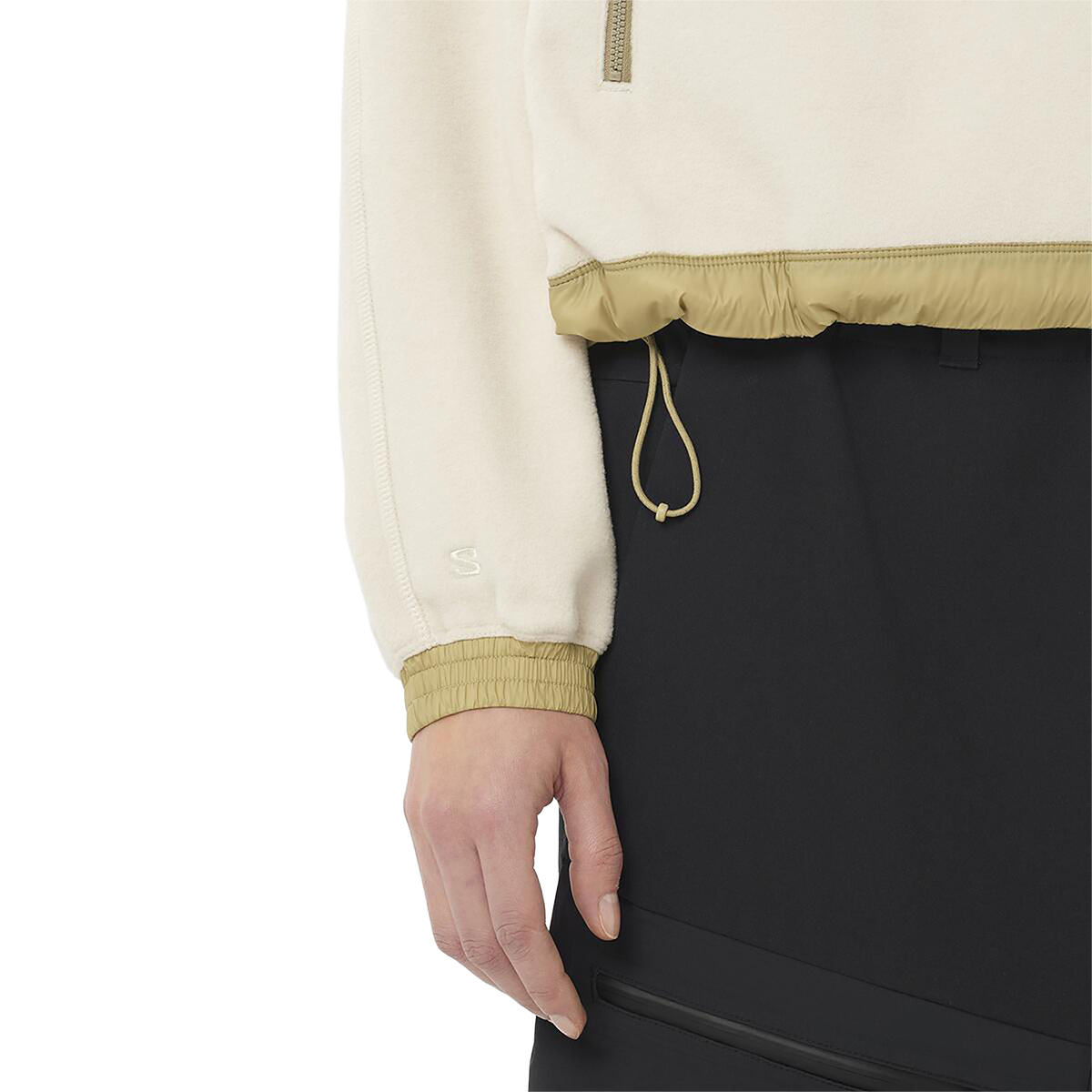 SALOMON - CHROMA FLEECE CROP HALF ZIP SHIRT