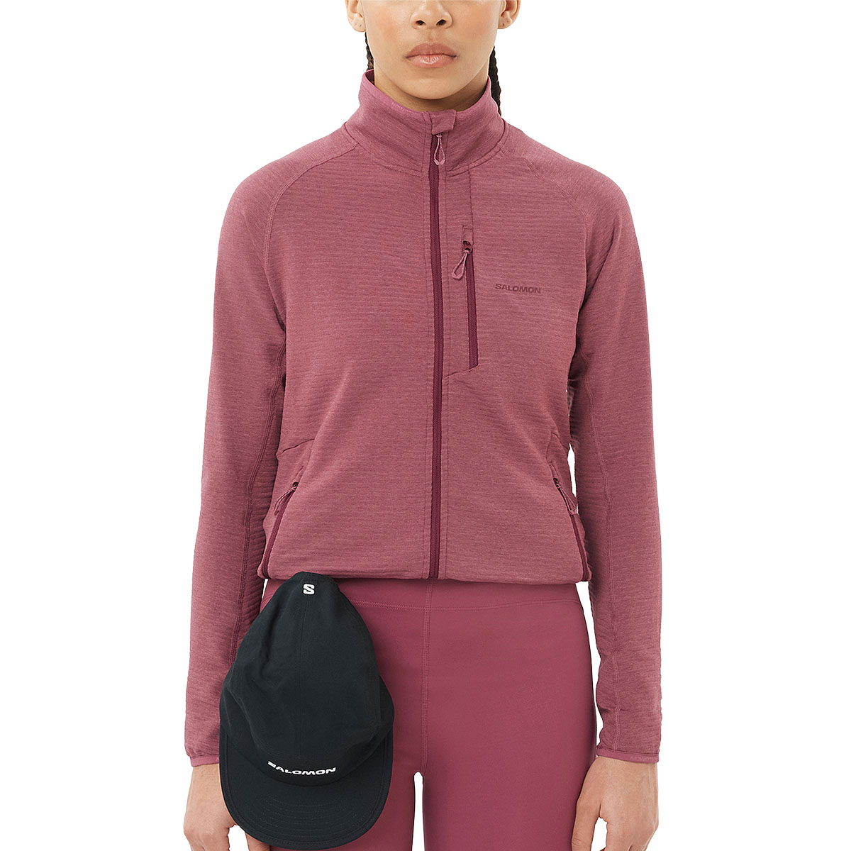 SALOMON - ESSENTIAL LIGHTWARM FULL ZIP JACKET