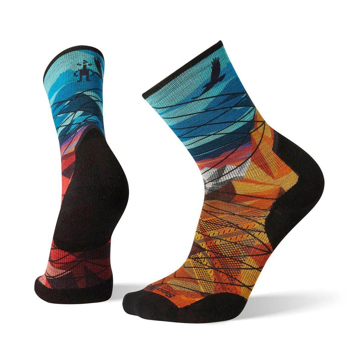 SMARTWOOL - PHD PRO ENDURANCE PRINT CREW SOCKS