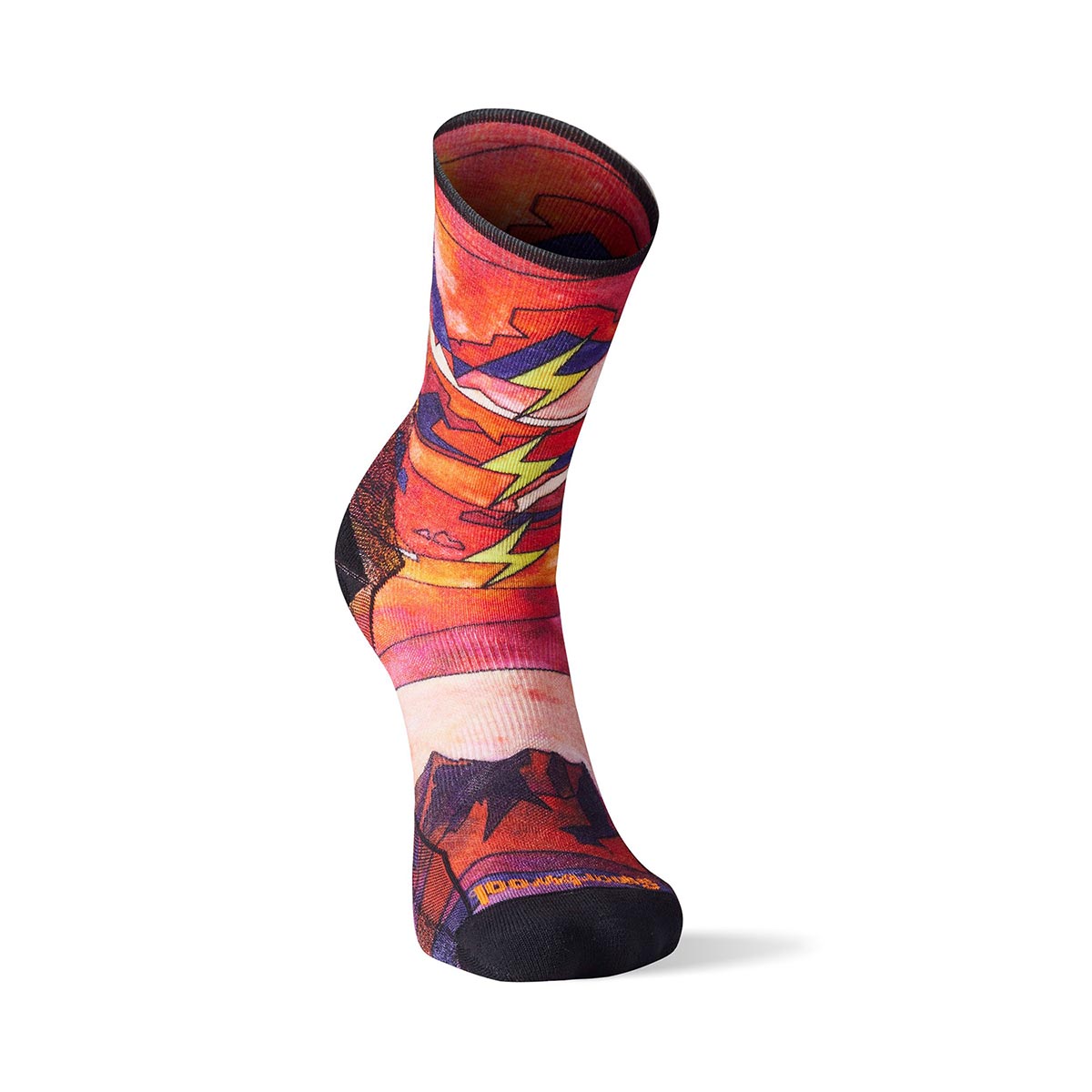 SMARTWOOL - ATHLETE EDITION RUN PRINT CREW SOCKS