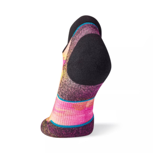 SMARTWOOL - RUN TARGETED CUSHION BRUSH STROKE PRINT LOW ANKLE SOCKS