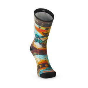 SMARTWOOL - BIKE ZERO CUSHION CELESTIAL PRINT CREW