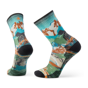 SMARTWOOL - HIKE LIGHT CUSHION ALPINE TRAIL PRINT CREW