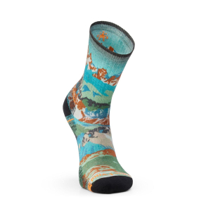 SMARTWOOL - HIKE LIGHT CUSHION ALPINE TRAIL PRINT CREW