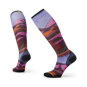 SMARTWOOL - WOMENS SKI ZERO CUSHION FLORAL FIELD PRINT